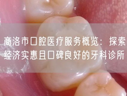商洛市口腔医疗服务概览：探索经济实惠且口碑良好的牙科诊所(图1)