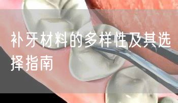 补牙材料的多样性及其选择指南
