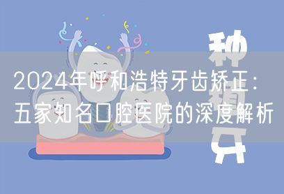 2024年呼和浩特牙齿矫正：五家知名口腔医院的深度解析