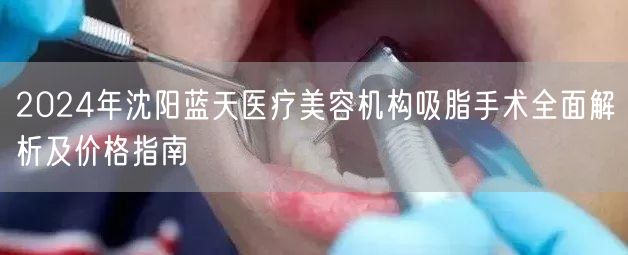 2024年沈阳蓝天医疗美容机构吸脂手术全面解析及价格指南