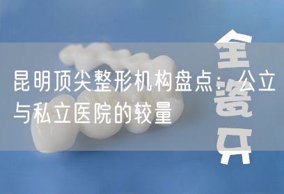 昆明顶尖整形机构盘点：公立与私立医院的较量
