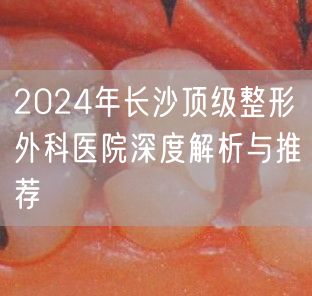 2024年长沙顶级整形外科医院深度解析与推荐