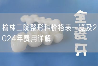 榆林二院整形科价格表一览及2024年费用详解