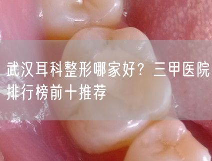 武汉耳科整形哪家好？三甲医院排行榜前十推荐