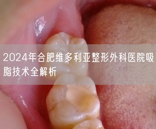 2024年合肥维多利亚整形外科医院吸脂技术全解析