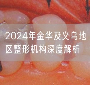 2024年金华及义乌地区整形机构深度解析