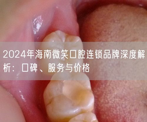2024年海南微笑口腔连锁品牌深度解析：口碑、服务与价格