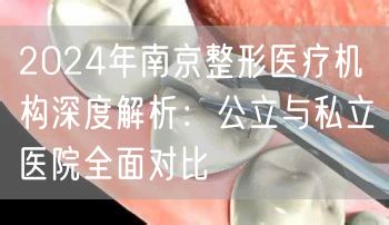 2024年南京整形医疗机构深度解析：公立与私立医院全面对比