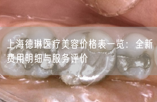 上海德琳医疗美容价格表一览：全新费用明细与服务评价