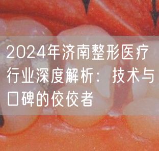 2024年济南整形医疗行业深度解析：技术与口碑的佼佼者